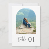 STELLA Minimalistische fototafel nummer 5x7 Kaart (Achterkant)