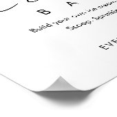 STELLA Minimalistische Sundae Ice Cream Bar teken Poster (Hoek)