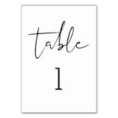 STELLA Minimalistische tabel nummer 3.5x5 Kaart (Voorkant)