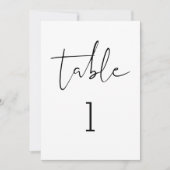 STELLA Minimalistische tafel nummer 5x7 Kaart (Voorkant)