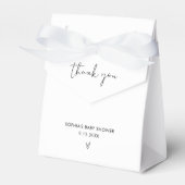STELLA Modern Minimalistisch Baby shower Bedankdoosjes (Voorkant Zijde)