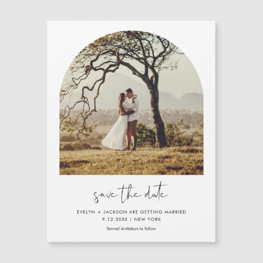 STELLA Moderne Edgy Arch Foto Opslaan De Datum (Voorkant)