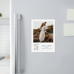 STELLA Moderne edgy foto Opslaan van de datum Magnetische Uitnodiging