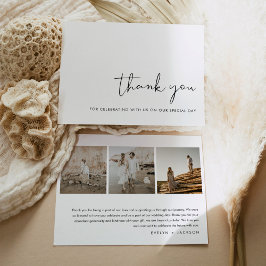 STELLA Moderne foto bruiloft dank u kaart