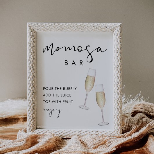 STELLA Momosa Bar Baby shower Teken Poster