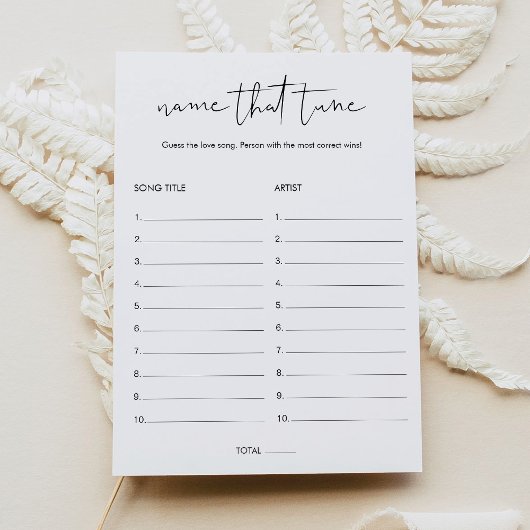 STELLA Naam Dat Tune Vrijgezellenfeest Spel Kaart