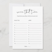 STELLA Naam Dat Tune Vrijgezellenfeest Spel Kaart (Voorkant)