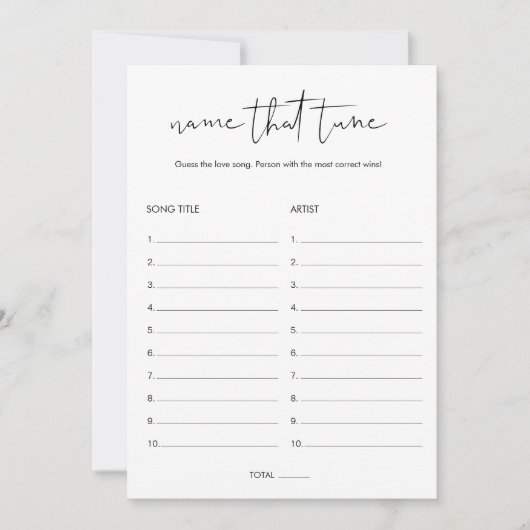 STELLA Naam Dat Tune Vrijgezellenfeest Spel Kaart (Voorkant)