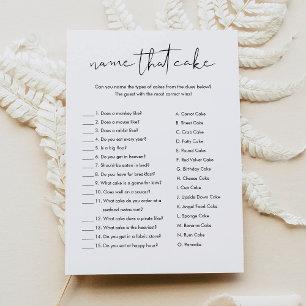 STELLA Naam Die Cake Vrijgezellenfeest Game Kaart