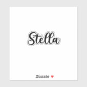 Stella Naam - Handgeschreven kalligrafie Sticker (Vel)