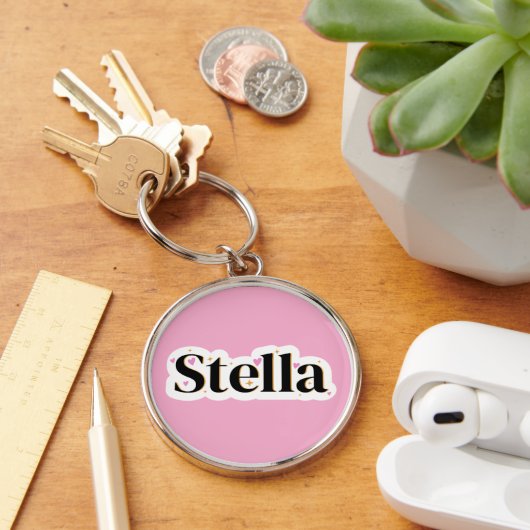 Stella naam schattig ontwerp sleutelhanger (Bureau)