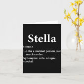 Stella Name Definition Funny D  Kaart (Gele Bloem)