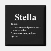 Stella Name Definition Funny D  Magneet (Voorkant)