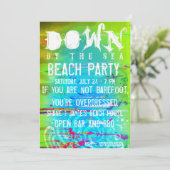 Stella neer door de Zee strandpartij Birthday Kaart (Staand voorkant)