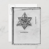 Stella octangula uit "De Divina Proportione" Briefkaart (Voorkant / Achterkant)