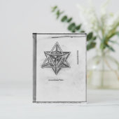 Stella octangula uit "De Divina Proportione" Briefkaart (Staand voorkant)