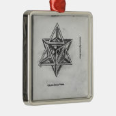 Stella octangula uit "De Divina Proportione" Metalen Ornament (Rechts)