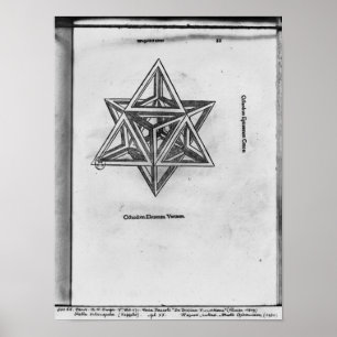Stella octangula uit "De Divina Proportione" Poster