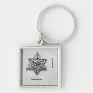 Stella octangula uit "De Divina Proportione" Sleutelhanger