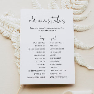 STELLA Oude vrouwen Tales Baby shower Game Kaart