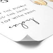 STELLA Pimp Uw Prosecco Mimosa Teken Poster (Hoek)