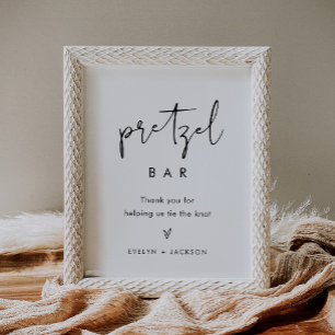 STELLA Pretzel Bar Trouwbord Poster