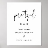 STELLA Pretzel Bar Trouwbord Poster (Voorkant)