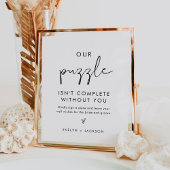 STELLA Puzzel Bruiloft Gast Boek Teken Poster