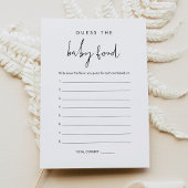 STELLA Raad de Baby Food Game Kaart