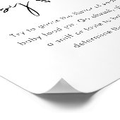 STELLA Raad de Baby Food Game Sign Poster (Hoek)