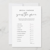 STELLA Raad de juiste prijs Vrijgezellenfeest spel Kaart (Voorkant)