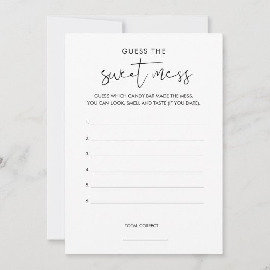 STELLA Raad de Sweet Mess Game Kaart (Voorkant)