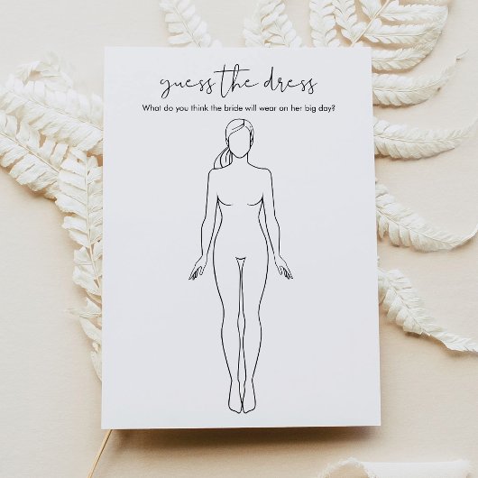 STELLA Raad het Vrijgezellenfeest van de jurk spel Kaart