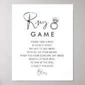 STELLA Ring Game Vrijgezellenfeest Sign Poster (Voorkant)