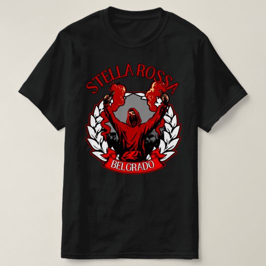 Stella Rossa Belgrado ULTRAS T-shirt (Design voorkant)
