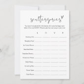 STELLA Scattergories Vrijgezellenfeest Game Kaart (Voorkant)