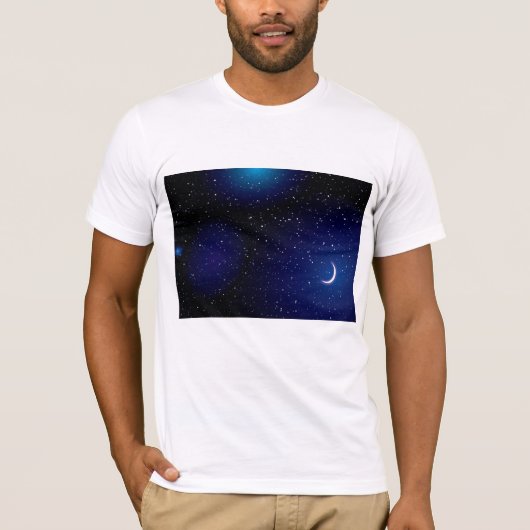 Stella Space Landscape Mannen T-Shirt (Voorkant)