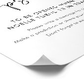 STELLA Time Capsule Baby shower teken Poster (Hoek)