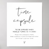 STELLA Time Capsule Baby shower teken Poster (Voorkant)