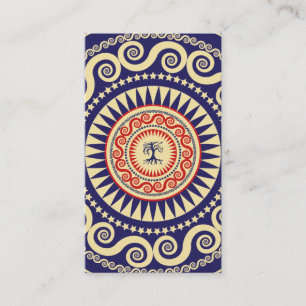 Stella Tree Navy en Red Visitekaartje