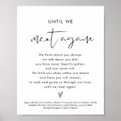 STELLA Trouwbord 'In Loving Memory' Poster (Voorkant)