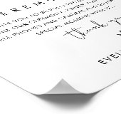 STELLA Unplugged Trouwceremonie Teken Poster (Hoek)