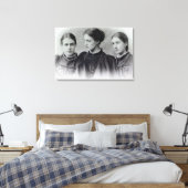Stella, Vanessa en Virginia Stephen, c.1896 Canvas Afdruk (Insitu (Slaapkamer))