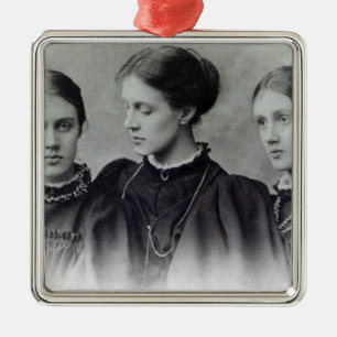 Stella, Vanessa en Virginia Stephen, c.1896 Metalen Ornament