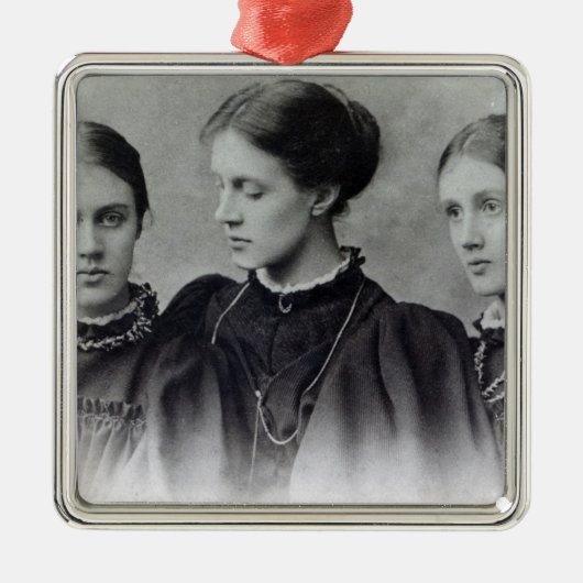 Stella, Vanessa en Virginia Stephen, c.1896 Metalen Ornament (Voorkant)