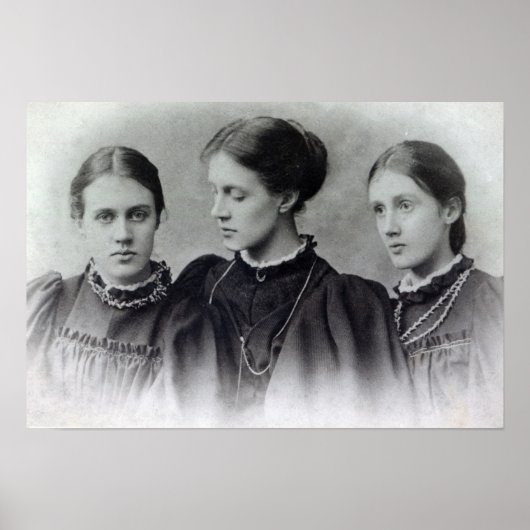 Stella, Vanessa en Virginia Stephen, c.1896 Poster (Voorkant)