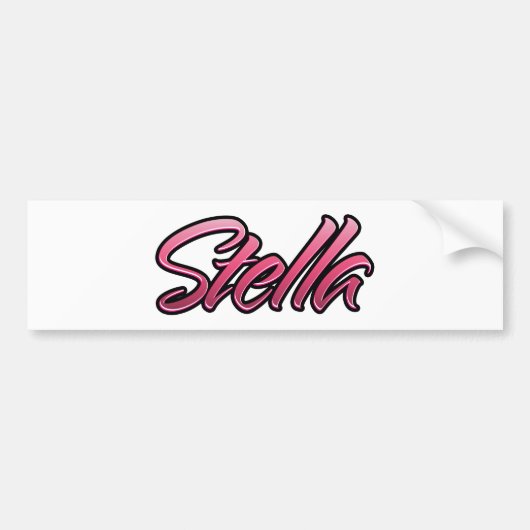 Stella vervaagde roze Aufkleber Sticker (Voorkant)