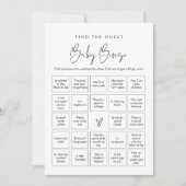 STELLA Vind de gast Baby Bingo Game Kaart (Voorkant)