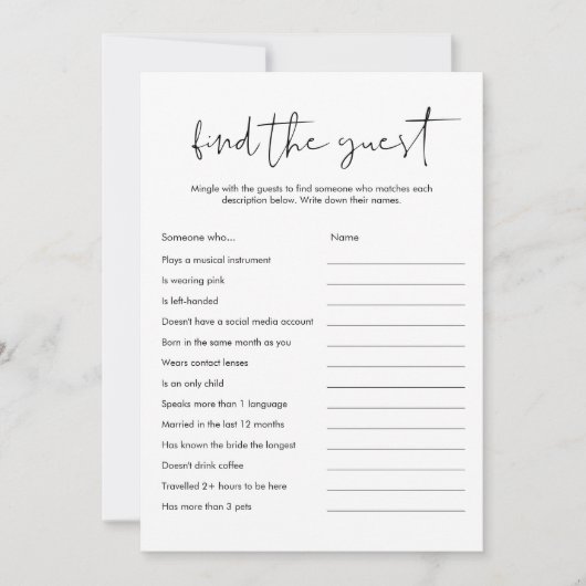 STELLA Vind het Gast Baby of Vrijgezellenfeest spe Kaart (Voorkant)