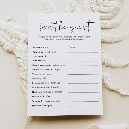 STELLA Vind het Gast Baby of Vrijgezellenfeest spe Kaart